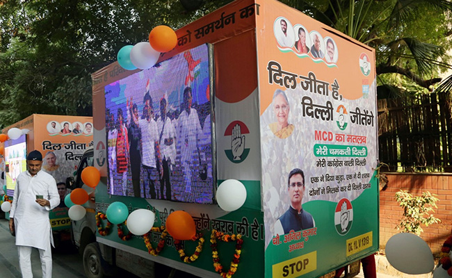 Congress Launches 'Digital Vans' To Highlight Party's Vision For Delhi