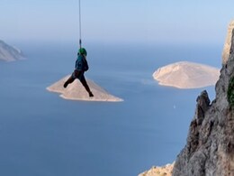 Video Of 3-Year-Old Girl Swinging From Mountain Stuns Internet Video Of 3-Year-Old Girl Swinging From Mountain Stuns Internet