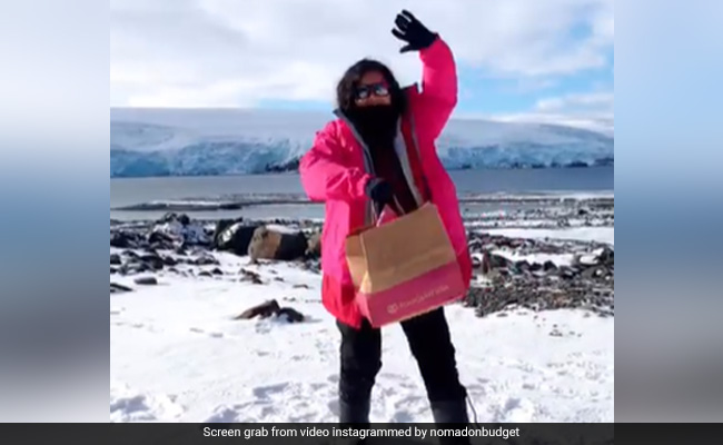 Watch: Woman Makes The World's Longest Food Delivery From Singapore To Antarctica