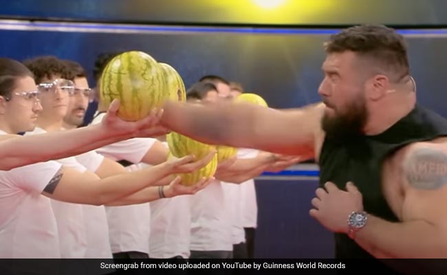 Watch: Man Breaks World Record For Most Watermelons Smashed In A Minute