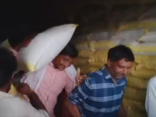 Video: Protest For Fertiliser Ends In Loot, Congress MLA Charged