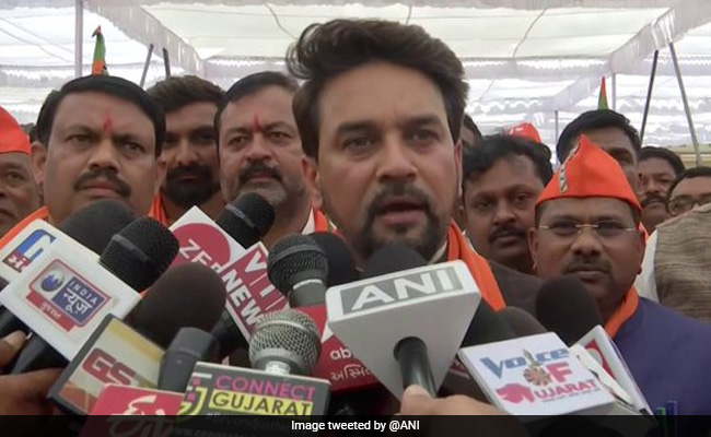 Rahul Gandhi Marching With "Tukde Tukde" Gang: Minister Anurag Thakur