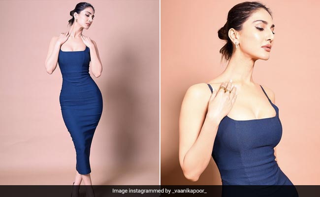 We'd Take The Weekday Blues In A Heartbeat If They Looked As Fantastic As Vaani Kapoor In A Sleeveless Blue Bodycon Dress