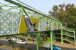 A Dilapidated Overbridge In Gurugram Dipped In Colours Of Environment A Dilapidated Overbridge In Gurugram Dipped In Colours Of Environment