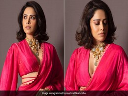 Nushrratt Bharuccha In A Glorious Pink <i>Saree</i> Is Giving Serious Indian Princess Vibes Nushrratt Bharuccha In A Glorious Pink <i>Saree</i> Is Giving Serious Indian Princess Vibes