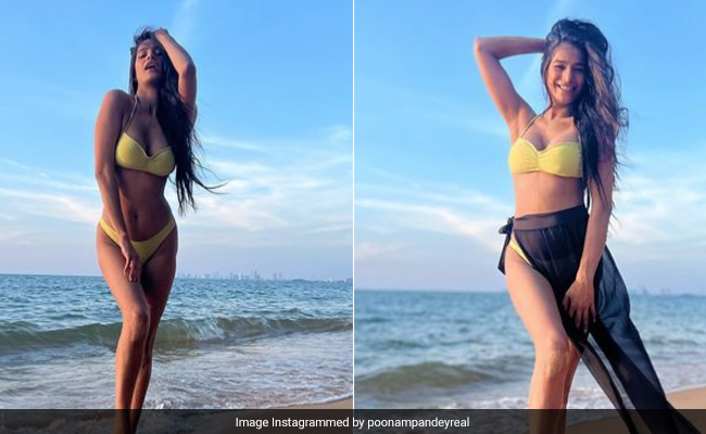 Mind Your Jaws When Poonam Pandey's Beach Days Look This Good In Neon