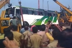 6 Andhra Pilgrims Severely Injured As Bus Overturns On Way To Sabrimala 6 Andhra Pilgrims Severely Injured As Bus Overturns On Way To Sabrimala