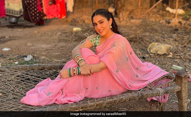 Just Scenes From Sara Ali Khan's Film Set. See Pics