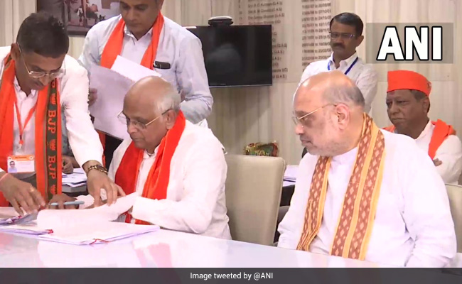 Chief Minister Bhupendra Patel Files Nomination From Gujarat's Ghatlodiya