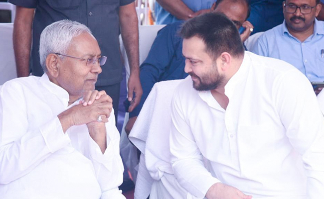 "Time For Him To...": Nitish Kumar Points To Tejashwi Yadav As Merger Hints Continue