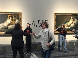 Climate Activists Glue Their Hands To 2 Francisco Goya Paintings In Spain Climate Activists Glue Their Hands To 2 Francisco Goya Paintings In Spain