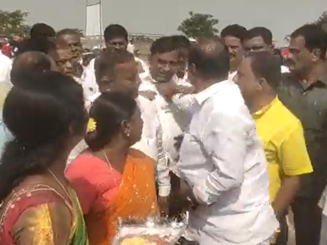 Watch: Invited Late, KCR Party's MLA Loses Temper, Grabs Official's Collar