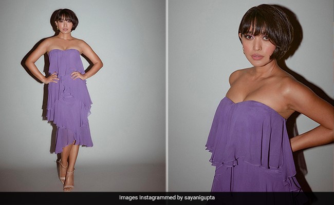 Sayani Gupta Exudes Lavender Love Of A Different Kind In A Ruffled Dress