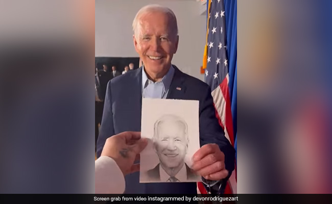 "It Looks Like A Photograph:" Joe Biden Is Mighty Impressed With Artist Who Drew His Portrait