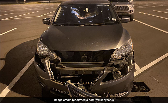 Man In US Destroys Car at Disney World, Leaves Sorry Note and $100