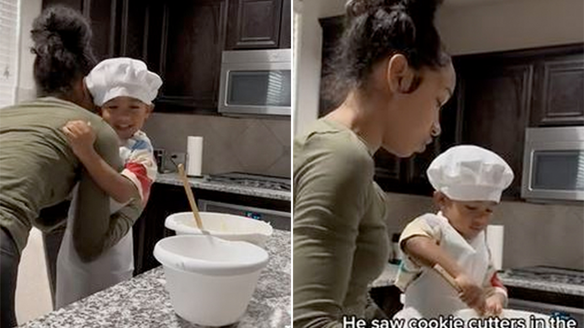 Adorable Kid Being Grateful For Baking With Mom Will Make Your Heart Melt