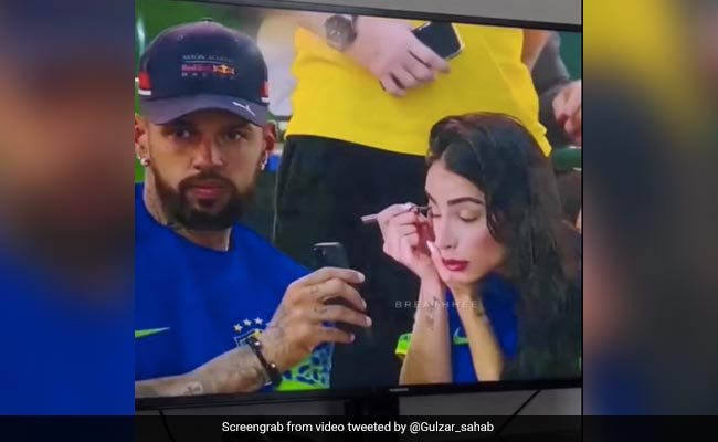 Watch: "Husband Of The Year" Helps Wife With Makeup During Live Match