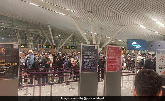 After Delhi, Bengaluru Airport Now Witnesses Congestion, Huge Crowds