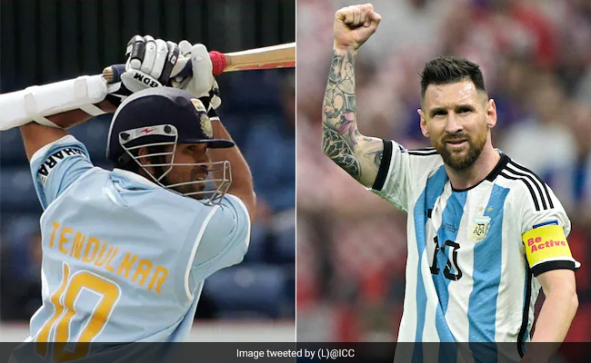 Sachin Tendulkar Shares Pic Comparing Messi's World Cup Journey With India's
