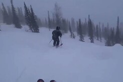 Video: Moment When Massive Avalanche Hits Skier, Buries Him Video: Moment When Massive Avalanche Hits Skier, Buries Him