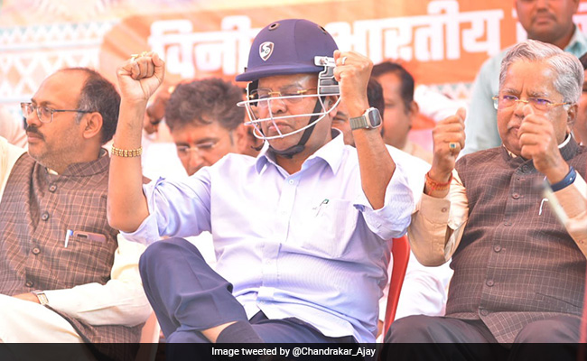 Chhattisgarh BJP Leader Wore Cricket Helmet To Public Event. Here's Why