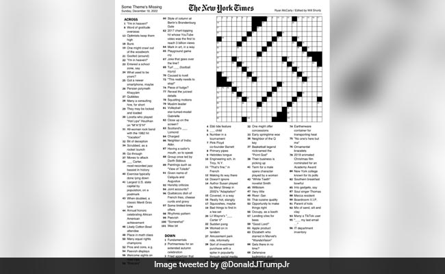 New York Times Faces Backlash For Publishing Crossword Puzzle That Resembles Nazi Symbol