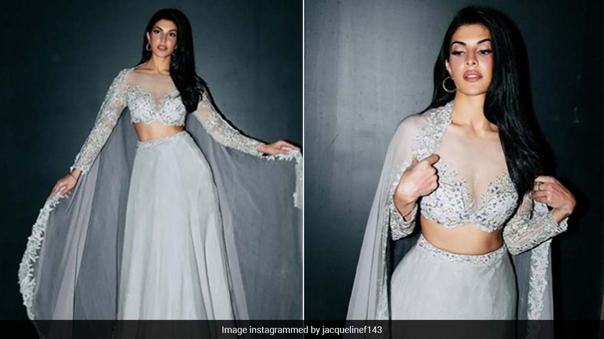 Admiring Jacqueline Fernandez's Grey Embroidered Lehenga? Join The Club