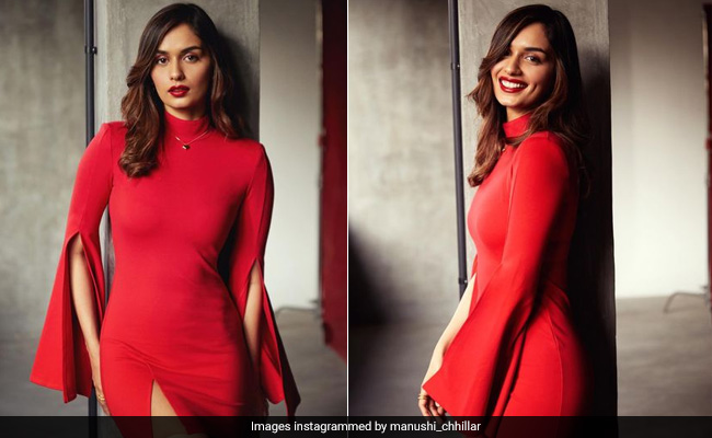 Christmas May Be Over But Manushi Chhillar Is Not Over Her Festive Red Dress