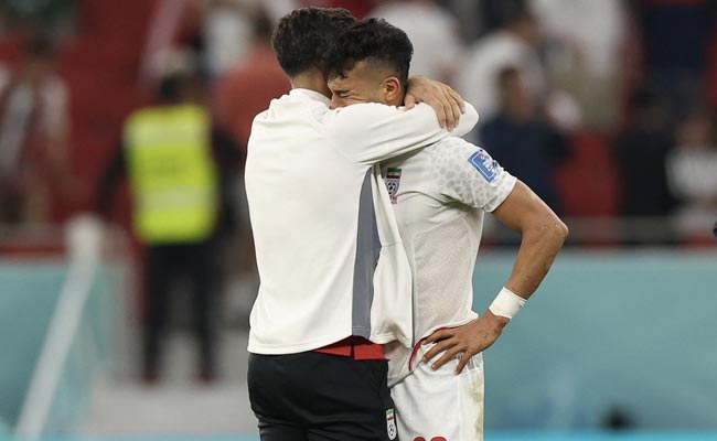 Watch: US Footballer Hugs Heartbroken Iranian Player, Earns Praises