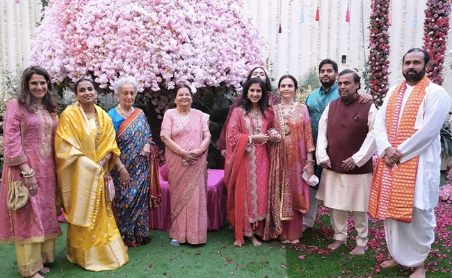 Pics: Mukesh Ambani's Son Anant Ambani Gets Engaged To Radhika Merchant