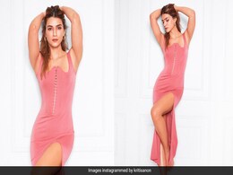 Kriti Sanon's Blush Pink Bodycon Dress Is How One Should Go The Less Is More Route Kriti Sanon's Blush Pink Bodycon Dress Is How One Should Go The Less Is More Route