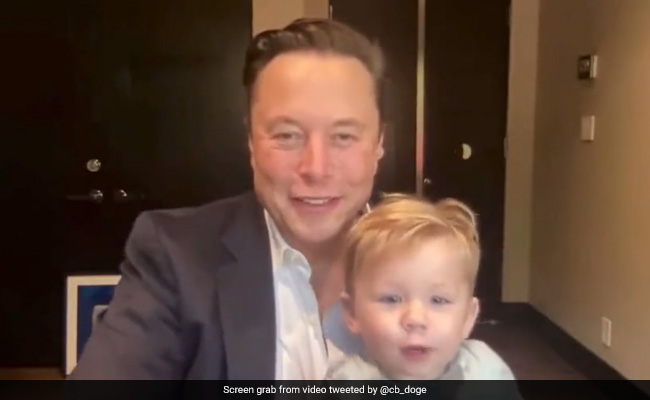 Watch: Elon Musk's Son Makes Cute Appearance During A Zoom Meeting Watch: Elon Musk's Son Makes Cute Appearance During A Zoom Meeting