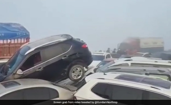 Watch: Over 200 Vehicles Crash, Pile Up On China Bridge Amid Heavy Fog