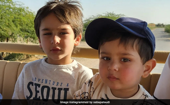 Kareena Kapoor's Munchkins Taimur And Jeh Enjoy Jungle Safari In Jaisalmer: Pics Courtesy: Saba Ali Khan