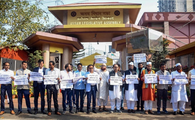 Assam Opposition Leaders Walk Out Of Assembly Over Mass Eviction Drive