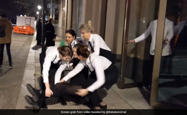 Watch: Protesters Target Salt Bae's London Steak Restaurant, Thrown Out By Staff