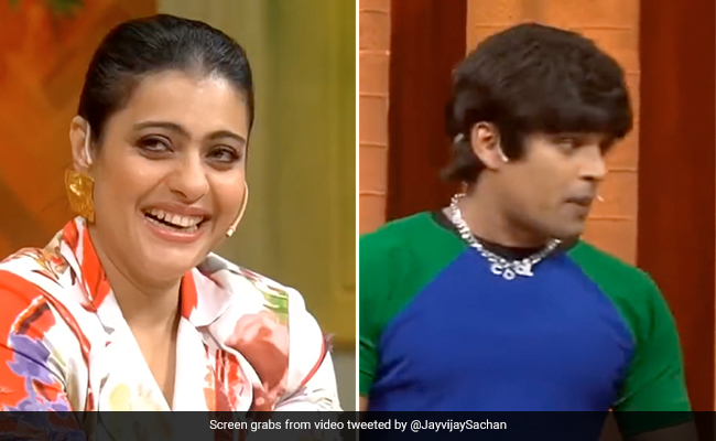 VIDEO: कपिल के शो में KKHH के 'राहुल' से हुई 'अंजलि' की मुलाकात, शाहरुख की मिमिक्री देख खूब हंसी काजोल