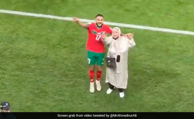 Watch: Moroccan Footballer Sofiane Boufal Dances With Mother On Pitch After Historic Win