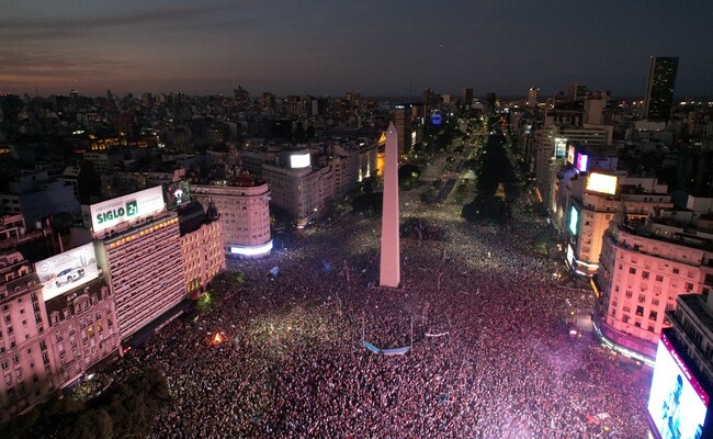 Watch: Millions Celebrate World Cup Victory At Iconic Argentina Monument