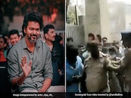 सुपरस्टार तलपती विजय की एक झलक देखने के लिए बेकाबू हुई फैंस की भीड़, एक पुलिसकर्मी हुआ घायल सुपरस्टार तलपती विजय की एक झलक देखने के लिए बेकाबू हुई फैंस की भीड़, एक पुलिसकर्मी हुआ घायल