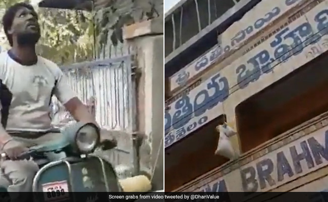 Viral Video: Construction Workers Turn Old Bajaj Scooter Into Electric Pulley, Internet Impressed