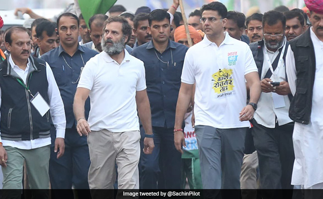 Rajasthan: आज धौलपुर में फिर से शुरू होगी भारत जोड़ो न्याय यात्रा, राहुल गांधी के साथ 3 KM पैदल चलेंगे पायलट-गहलोत Rajasthan: आज धौलपुर में फिर से शुरू होगी भारत जोड़ो न्याय यात्रा, राहुल गांधी के साथ 3 KM पैदल चलेंगे पायलट-गहलोत