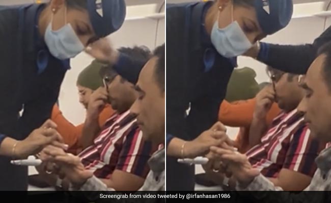 Watch: IndiGo Air Hostess Earns Praise After She Provides Mid-Air Medical Aid To Passenger