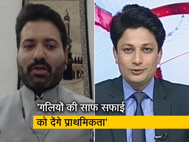 AAP के डिप्टी मेयर उम्मीदवार आले मोहम्मद इकबाल ने NDTV से कहा -  'कूड़े का पहाड़ अहम मुद्दा'