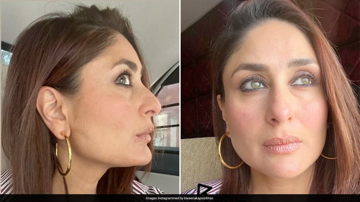 Kareena Kapoor Works Minimal Makeup Like A Charm With Blush, Kajal And Glossy Lips