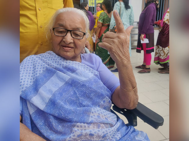 Watch: 92-Year-Old Woman Votes In Round 2 Of Gujarat Polls