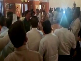 Sena vs Sena Face-Off: All Political Party Offices Sealed At Civic Headquarters Sena vs Sena Face-Off: All Political Party Offices Sealed At Civic Headquarters