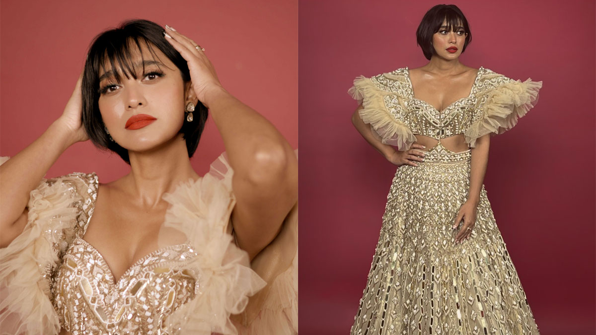 See How Stunningly Sayani Gupta Wore The Holiday Season's Gold And Red Tones With An Ethnic Twist
