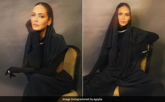 Esha Gupta Breaks New Ground With Her Bold Dual-Pallu Sari Pant