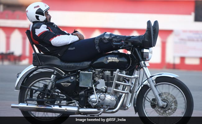 Watch: Border Security Force Stunt Bikers Set 2 World Records